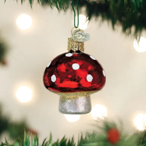 Lucky Mushroom Ornament 2"