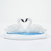 White Christmas Swans