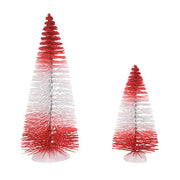 Peppermint Stripe Trees Set of 2