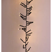 Multi Function Twinkle Cluster Light Strand End-to-End Warm White with Black Cord 630" 1,560 Lights