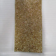 Gold Glittered Linen Ribbon 2.5" x 10 Yards