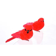 Red Mini Cardinals with Clip 3" Set of 12