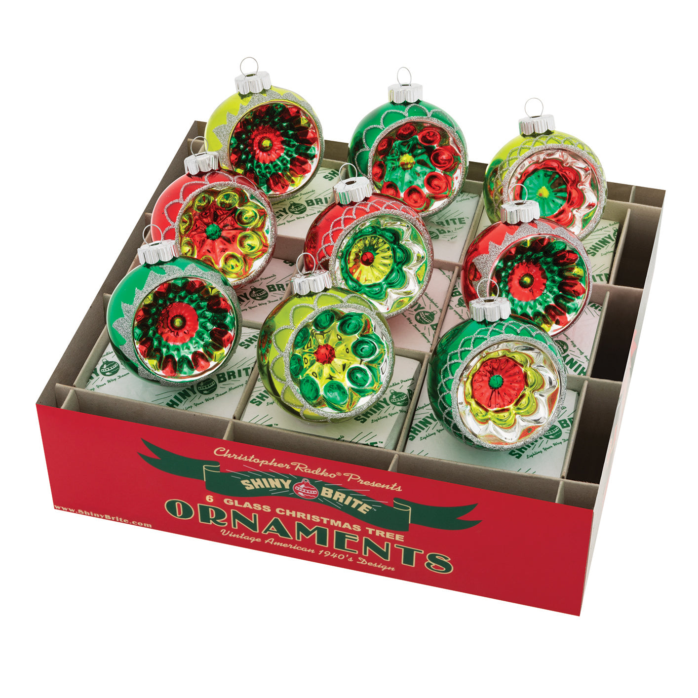 Holiday Splendor Reflector Rounds 2.5" Set of 9