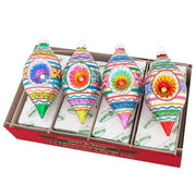 Christmas Confetti 7" Reflector Tulips Set of 4