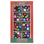 Christmas Confetti 6 Piece Clusters 1" & 0.5" Set of 8