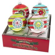 Festive Fete Rounds with Reflector 4" Set of 4