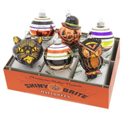 Halloween Decorated Rounds & Figures 3.25" Set of 6