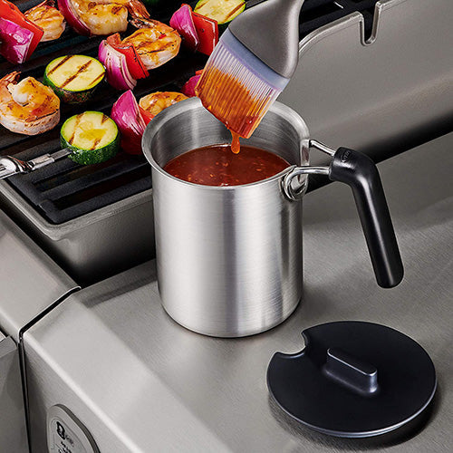 Grilling Basting Pot & Brush Set