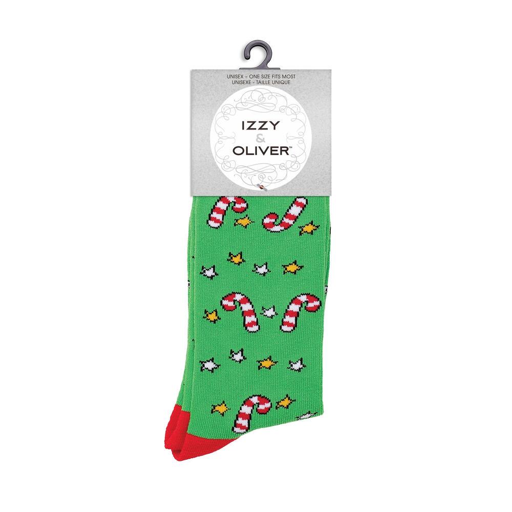 Christmas Candy Cane Socks Pair