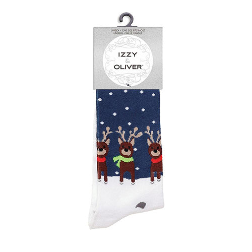 Holiday Reindeer Socks Pair