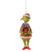Grinch Holding a Wreath Ornament