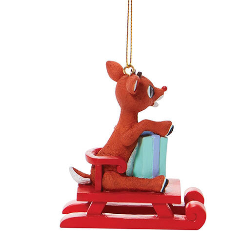 Rudolph's Red Sled Ornament