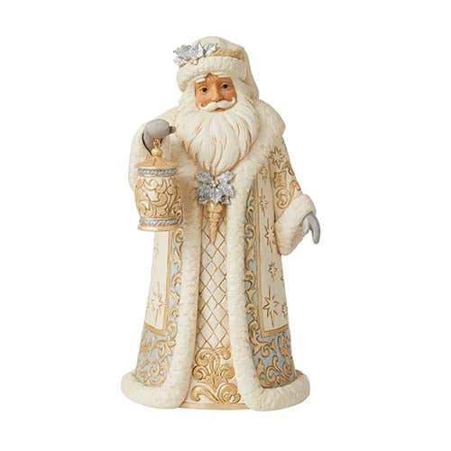 Season To Shine Holiday Lustere Santa with Lantern
