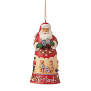 Toyland Santa Ornament