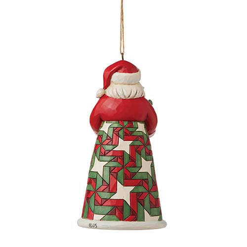 Santa with Arms Full of Gifts Ornament