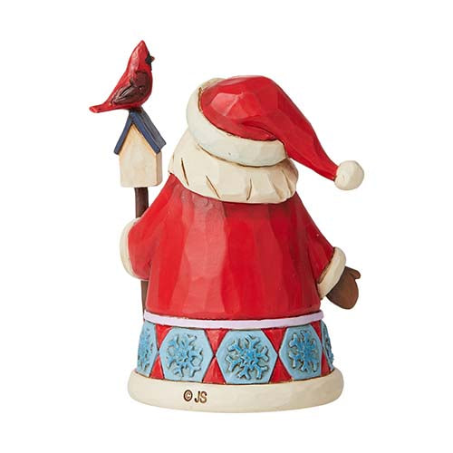 Santa with Cardinal & Birdhouse Mini