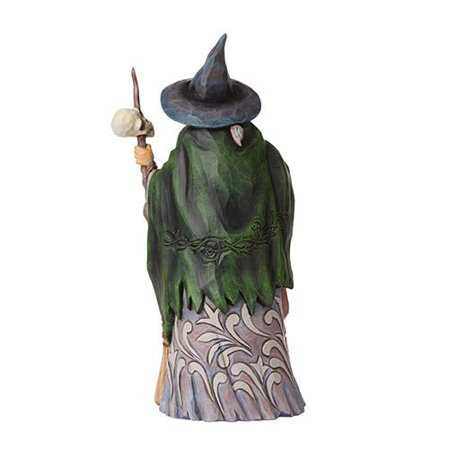 Beware A Creepy Craft Evil Witch with Broom & Skull