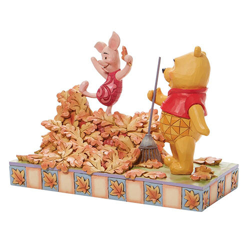 Jumping Into Fall Pooh & Piglet in Fall