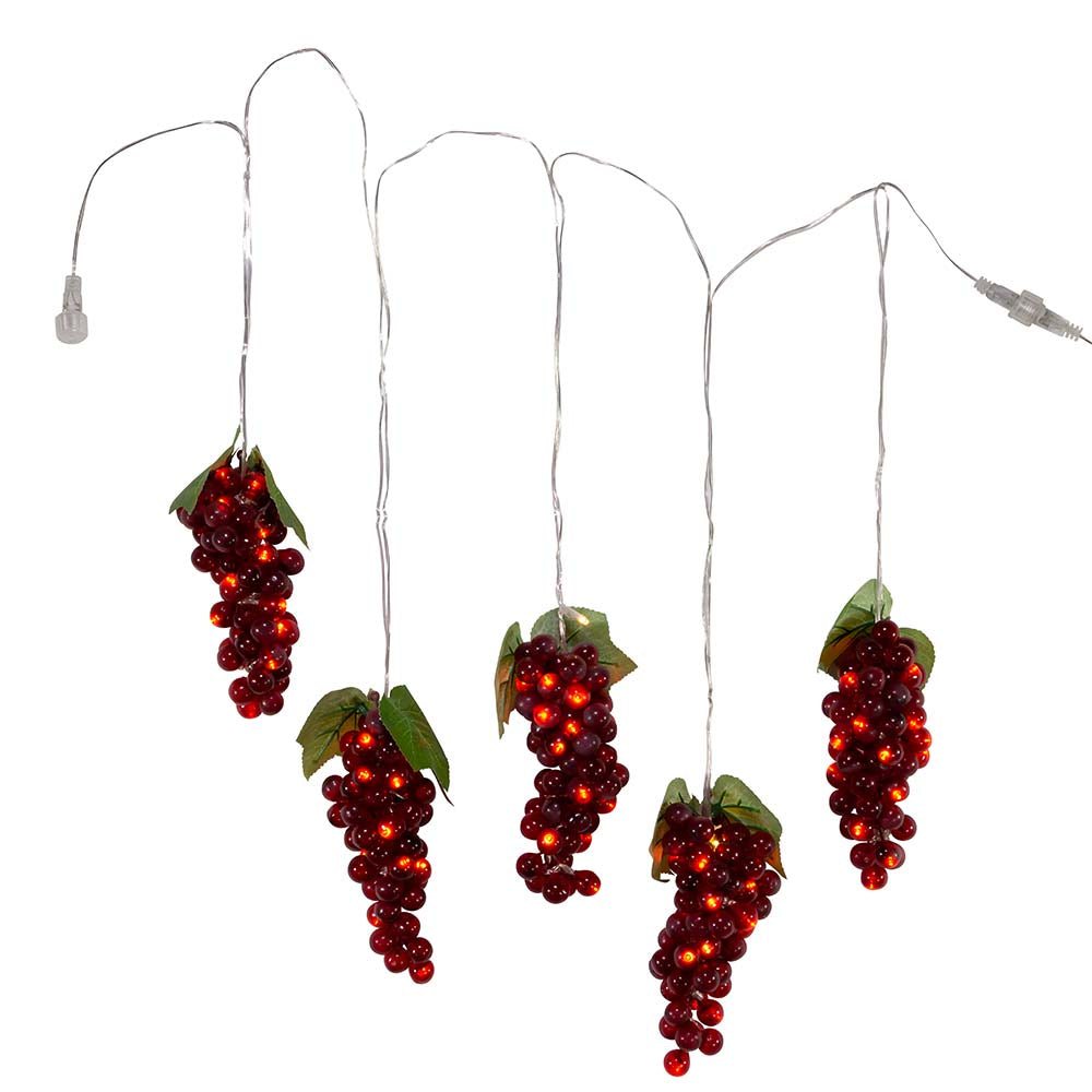 LED Burgundy Grape 100 Light Set