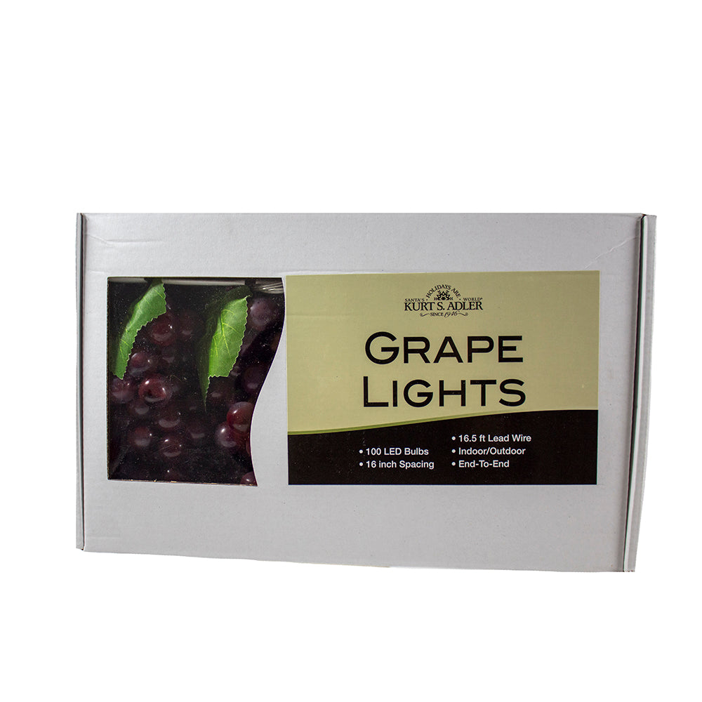 LED Burgundy Grape 100 Light Set