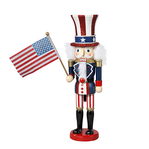 Uncle Sam Wooden Nutcracker 15"
