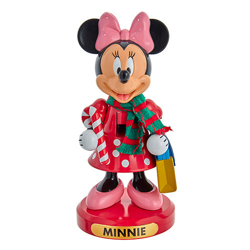 Minnie Mouse with Candy Cane Nutcracker 10"