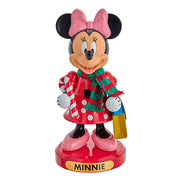 Minnie Mouse with Candy Cane Nutcracker 10"