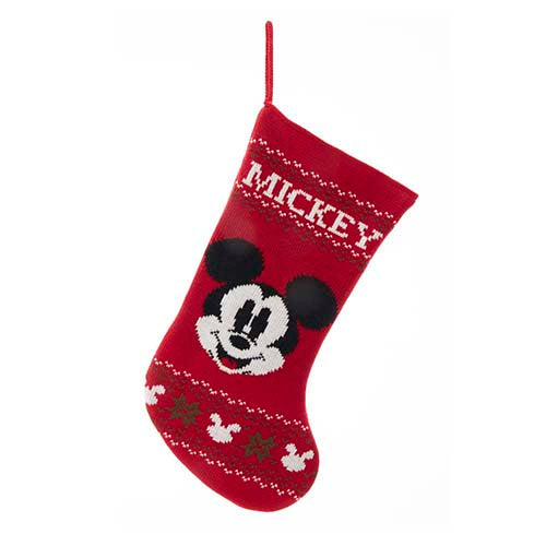 Mickey Mouse Knitted Stocking 19"