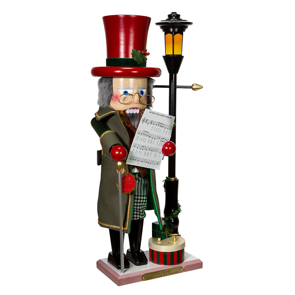 Deck the Halls Musical Caroler Nutcracker 21.25"