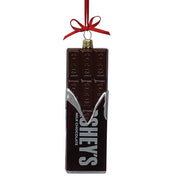 Glass Hershey's Bar Ornament 5"