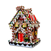Delicious & Decorated Lit Gingerbread House 8.625"