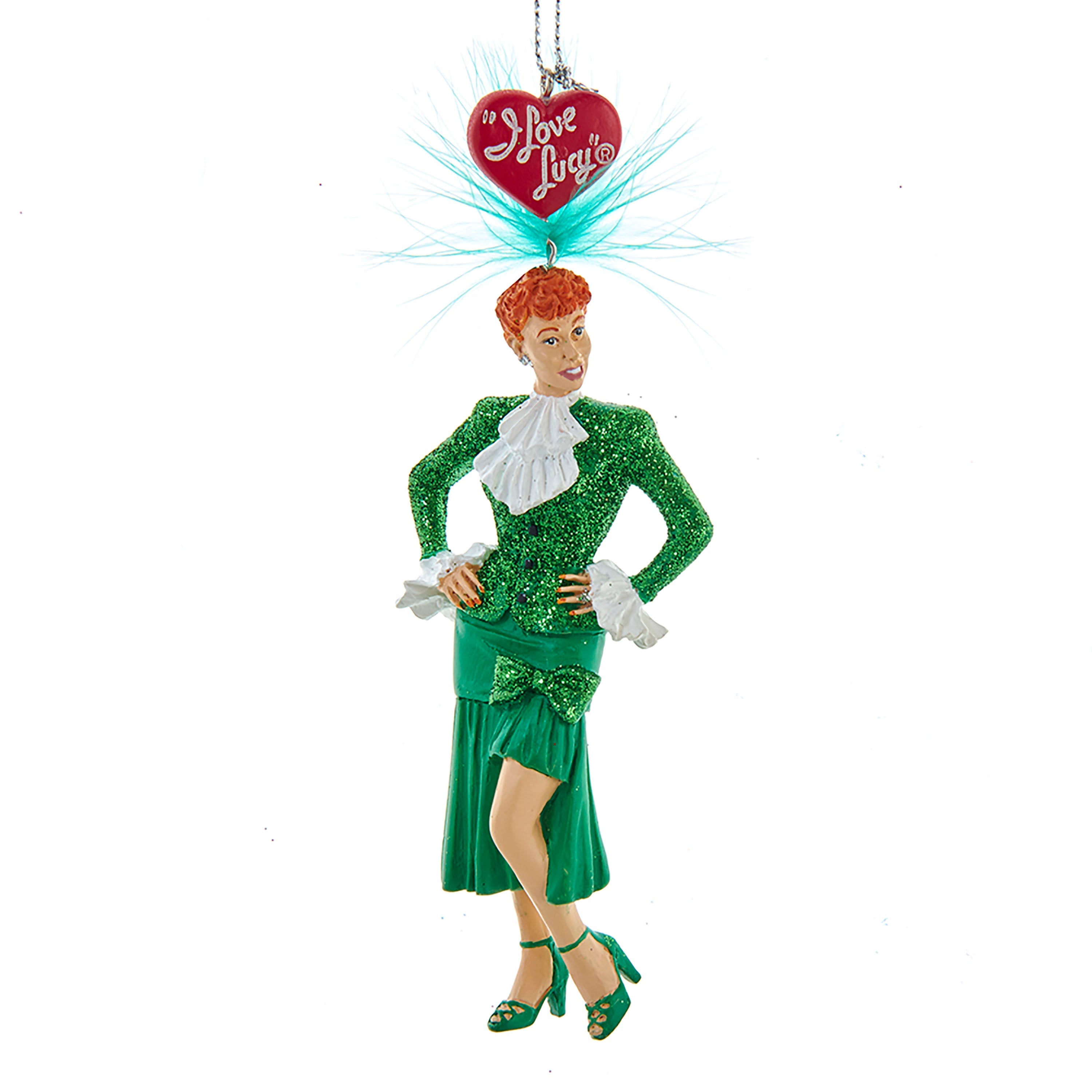 Sally Sweet Lucy In Kelly Green Ornament 5.5"