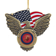 Metal Eagle with U.S. Marines Seal Ornament 4"