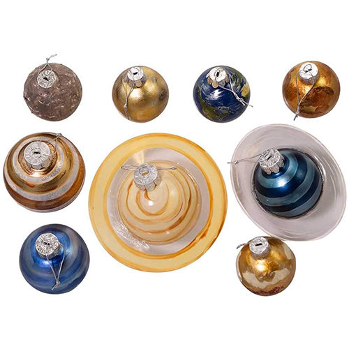 The Milky Way Solar System Planet Ornaments Set of 9