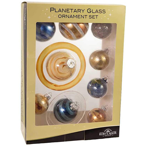 The Milky Way Solar System Planet Ornaments Set of 9