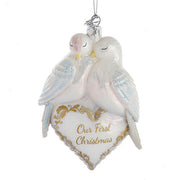 Doves Our 1st Christmas Heart 4.75"