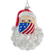Santa Head with Patriot Mask 4.75"