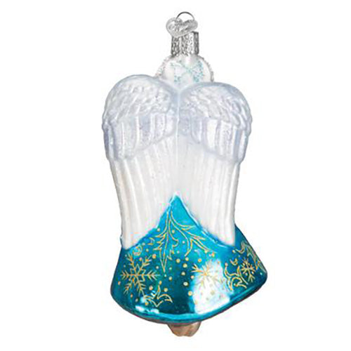 Glistening Snowflake Angel Ornament