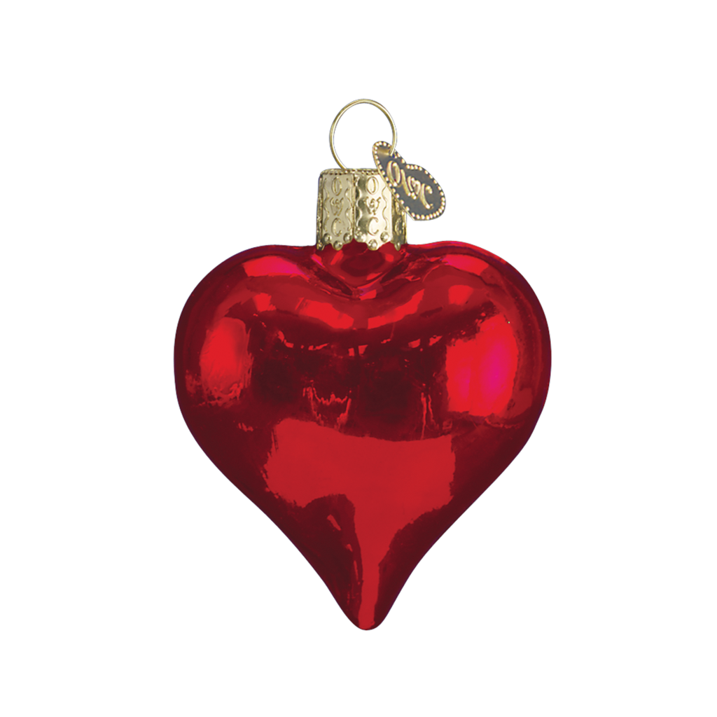 Shiny Red Heart Ornament