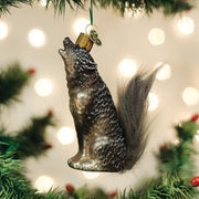 Vintage Howling Wolf Ornament