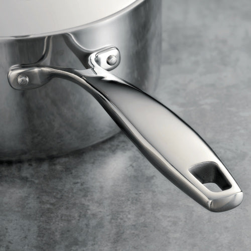 Tri-Ply 18/10 Stainless Steel Sauce Pan with Lid 3 Quart