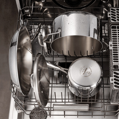 Tri-Ply 18/10 Stainless Steel Deep Saute with Lid 6 Quart