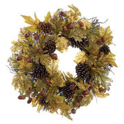 Acorn & Cone with Maple Wreath 22"