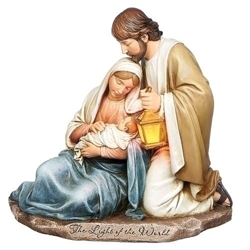 Holy Family with Lit Lantern 7.25"