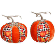 Harvest Pumpkin 7" Set of 2