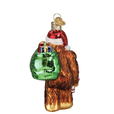 Santa Holiday Sasquatch Ornament