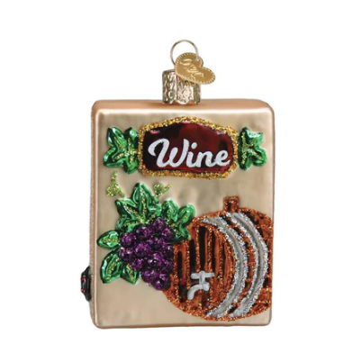 Boxed Wine Ornament
