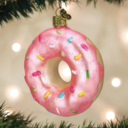 Pink Frosted Donut Ornament