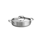 Tri-Ply 18/10 Stainless Steel Braiser with Lid 3 Quart