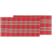 Noel Plaid Table Runner 72"